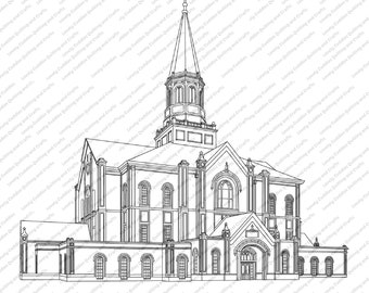 Taylorsville, Utah LDS Temple SVG File- Digital Download