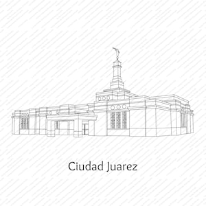 Ciudad Juarez Mexico LDS Temple SVG File-Digital Download