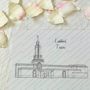 Lubbock Texas LDS Temple SVG File-Digital Download