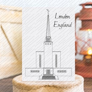 London England LDS Temple SVG File-Digital Download