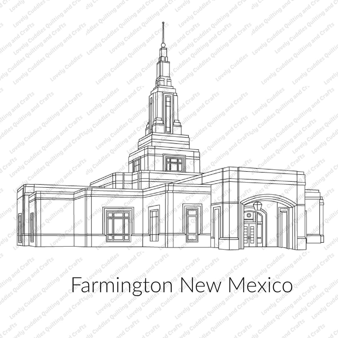 Farmington New Mexico LDS Temple SVG Filedigital Download Etsy