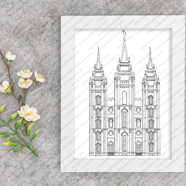 Salt Lake City, Utah LDS Temple SVG File- Digital Download