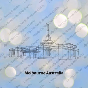 Melbourne Australia LDS Temple SVG File-Digital Download