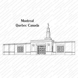 Montreal Québec Kanada LDS Tempel SVG-Datei-Digitaler Download