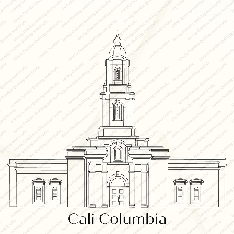 Cali Columbia LDS Temple SVG File-digital Download - Etsy