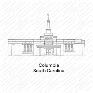 Columbia South Carolina LDS Temple SVG File-Digital Download