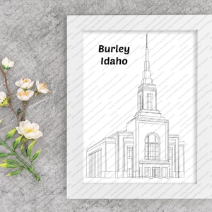 Burley Idaho LDS Temple SVG File-Digital Download