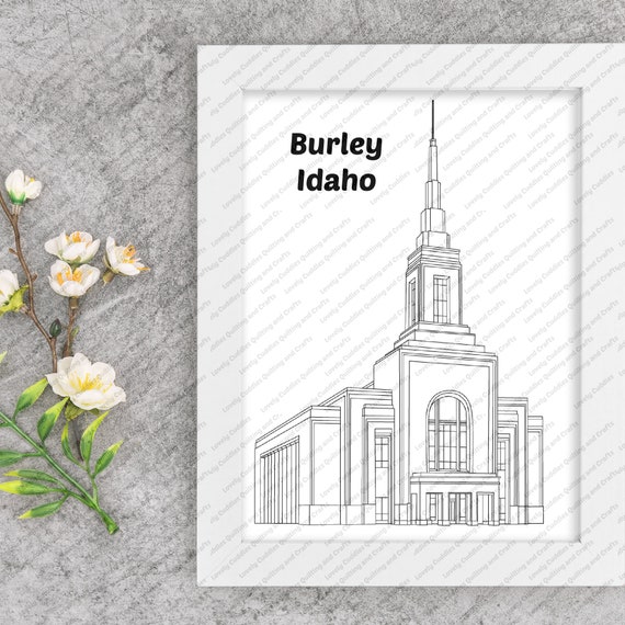 Burley Idaho LDS Temple SVG Filedigital Download Etsy