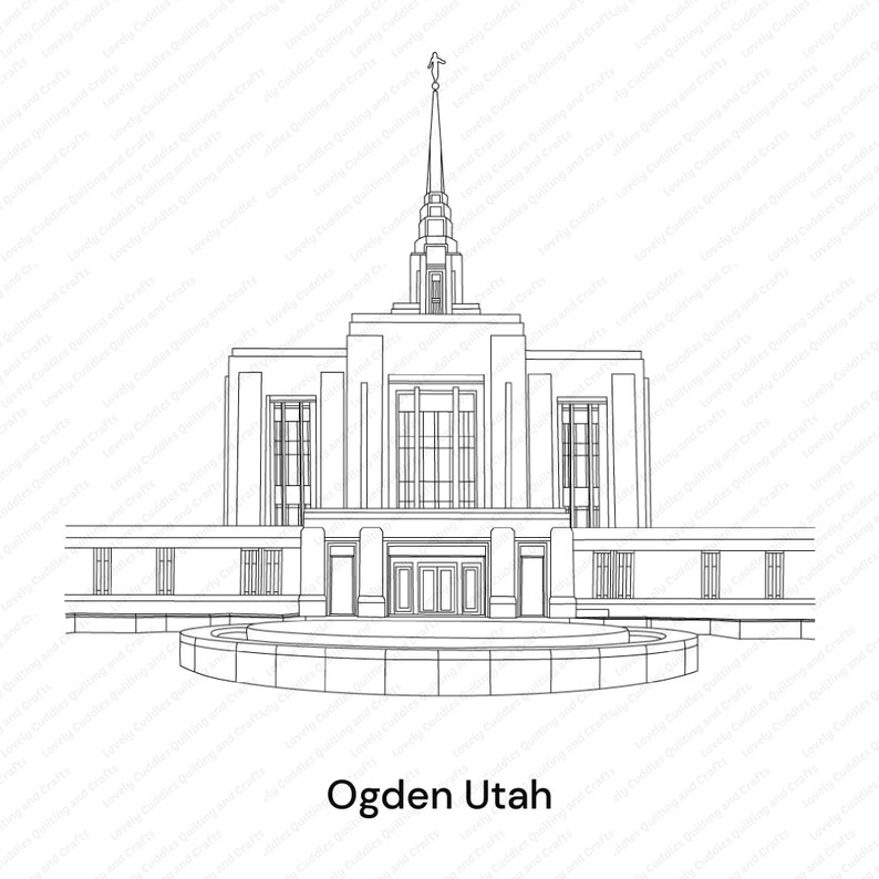 Ogden Utah LDS Temple SVG Filedigital Download Etsy