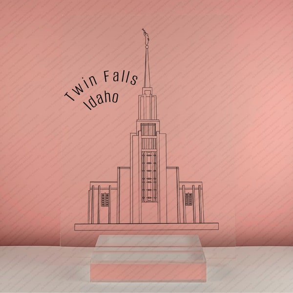 Twin Falls, Idaho LDS Temple SVG File-Digital Download