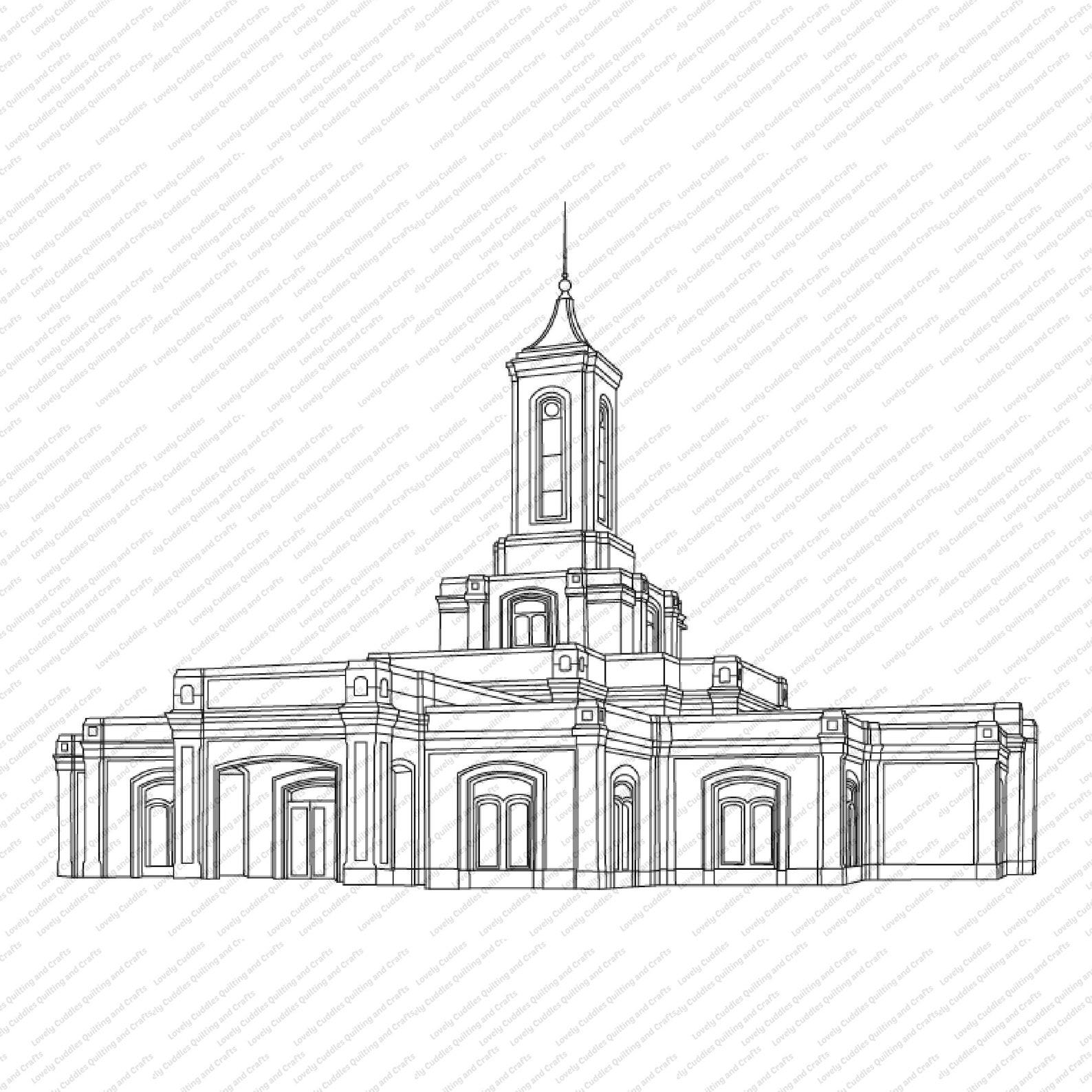Moses Lake Washington LDS Temple SVG Filedigital Download Etsy