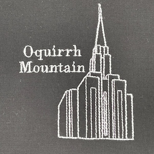 Oquirrh Mountain Utah Temple Embroidery File-Digital Download Temple of The Church of Jesus Christ of Latter Day Saints.