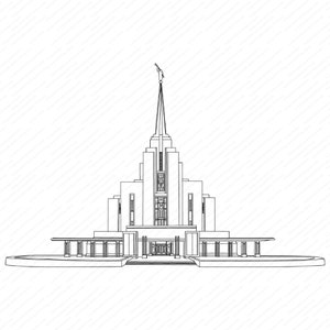 Rexburg, Idaho LDS Temple SVG File-Digital Download