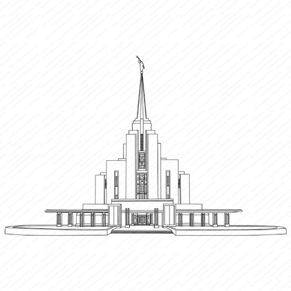 Rexburg Idaho LDS Temple SVG File-digital Download | Etsy