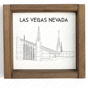 Las Vegas Nevada Templo LDS Archivo SVG-Descarga digital