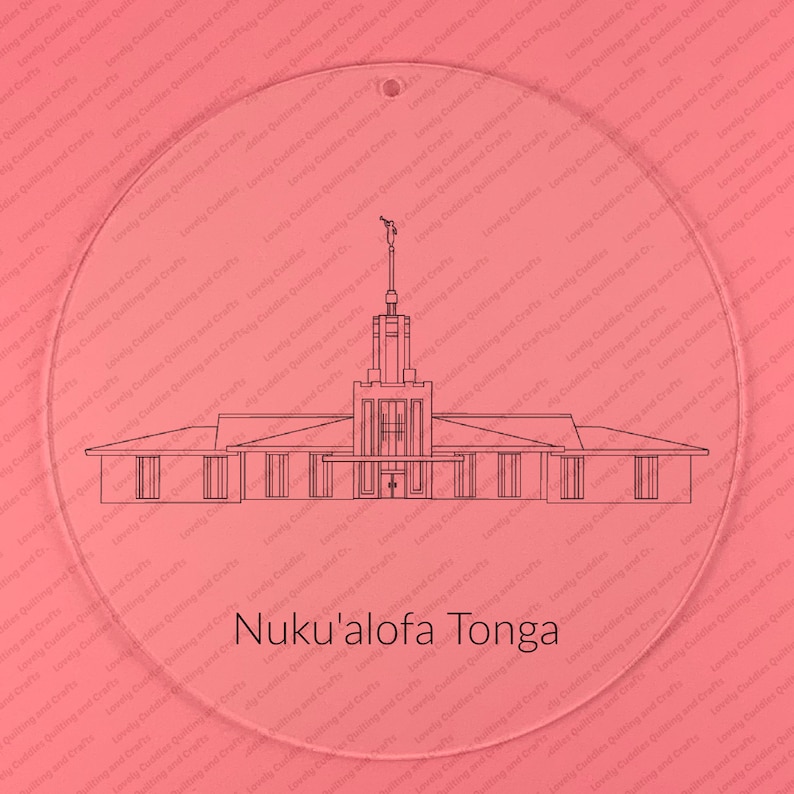 Nuku'alofa Tonga LDS Temple SVG Filedigital Download Etsy