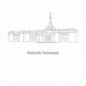 Nashville Tennessee LDS Temple SVG File-Digital Download