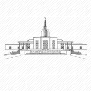 Idaho Falls, Idaho LDS Temple SVG File-Digital Download