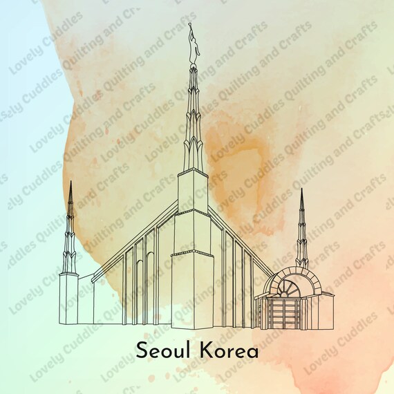 Seoul Korea LDS Temple SVG File-digital Download - Etsy