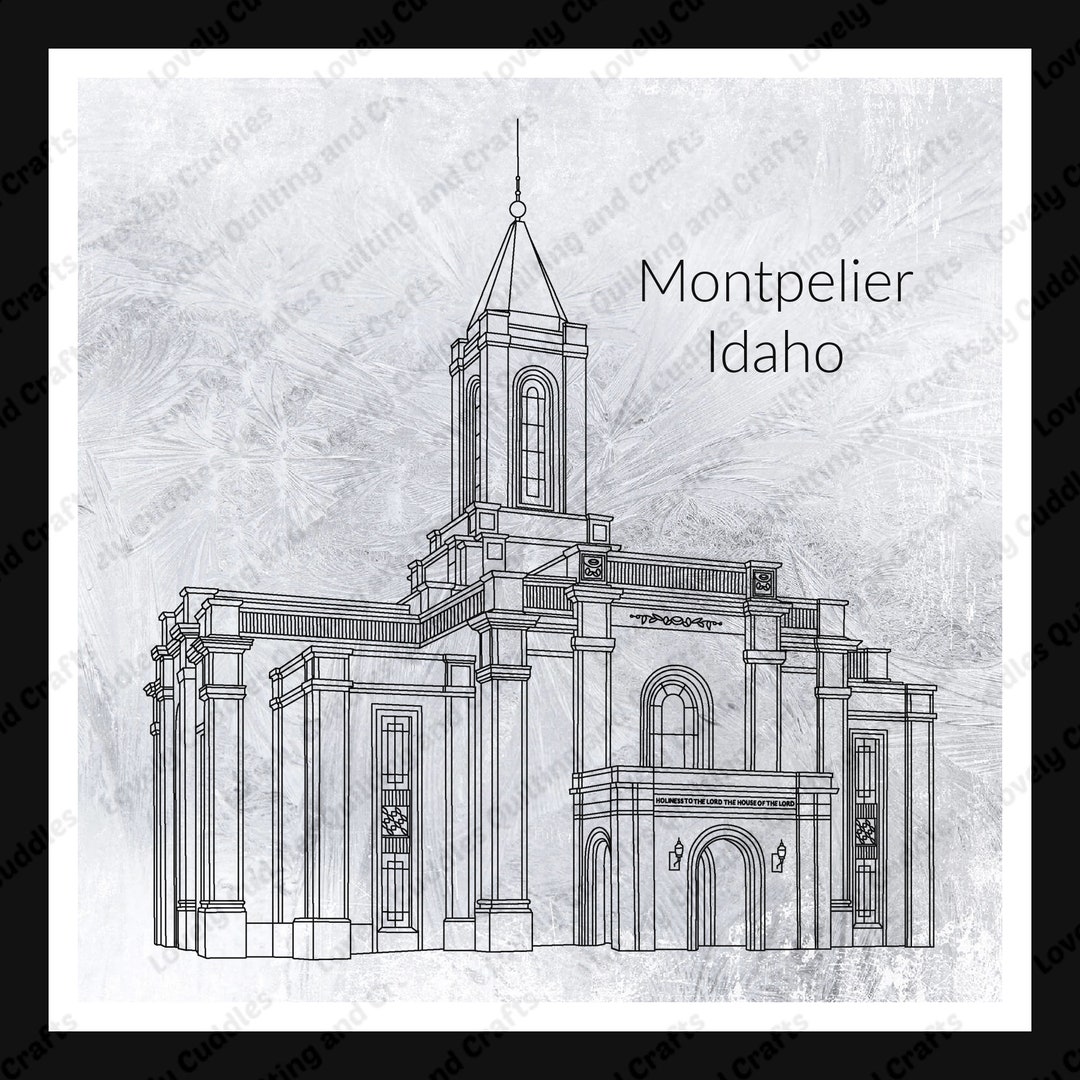 Montpelier Idaho LDS Temple SVG Filedigital Download Etsy