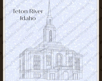 Teton River, Idaho LDS Temple SVG File-Digital Download