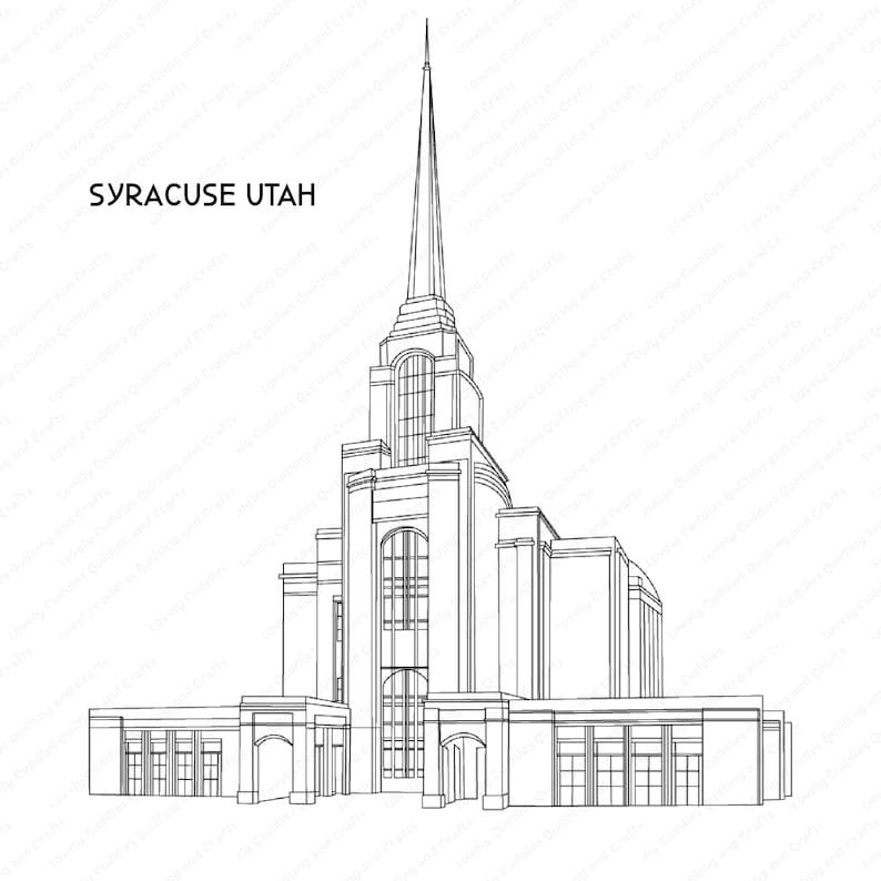 Syracuse Utah LDS Temple SVG Filedigital Download (Instant Download