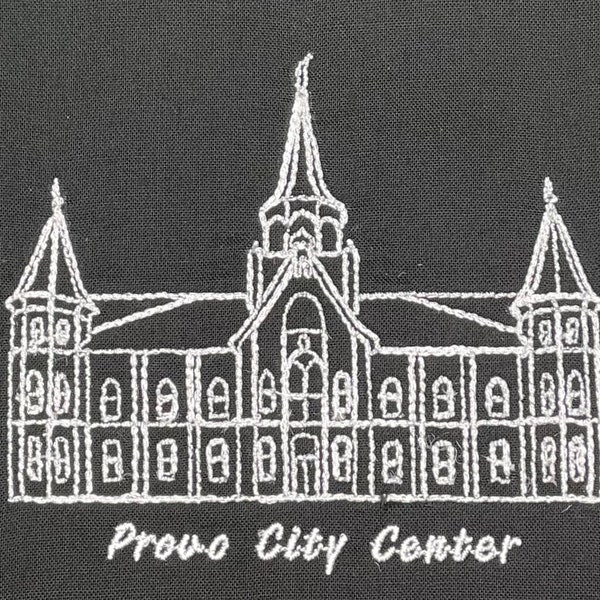 Provo City Center Temple Embroidery File-Digital Download Temple of The Church of Jesus Christ of Latter Day Saints.