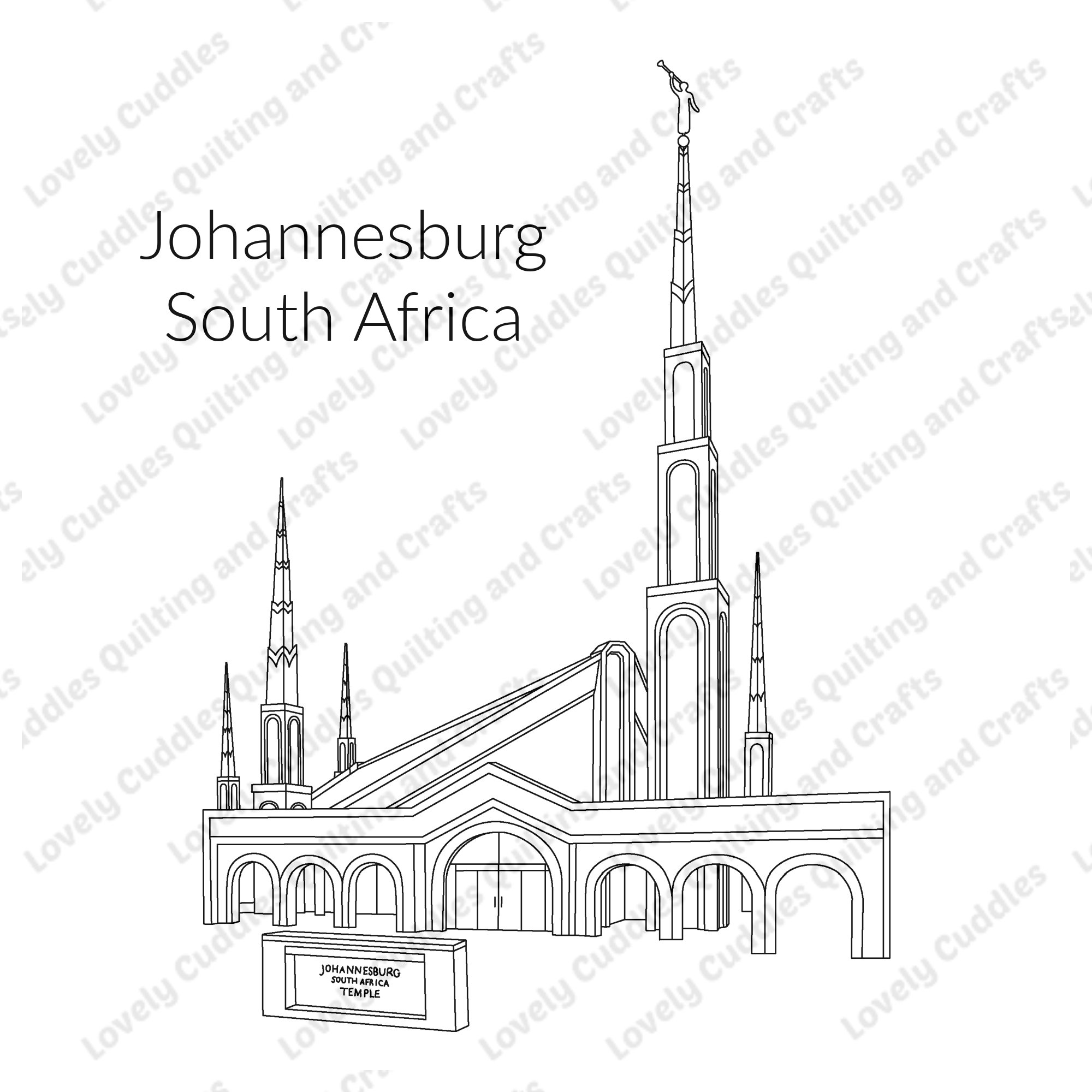 Johannesburg South Africa LDS Temple SVG Filedigital Download Etsy