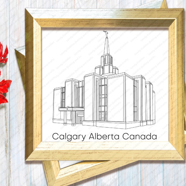 Calgary Alberta Canada LDS Temple SVG File-Digital Download