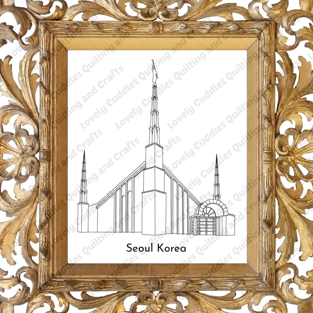Seoul Korea LDS Temple SVG File-digital Download - Etsy