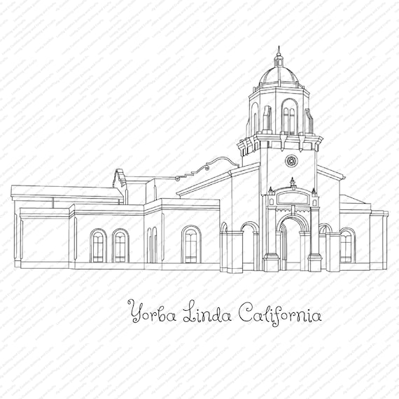 Yorba Linda California LDS Temple SVG Filedigital Download Etsy