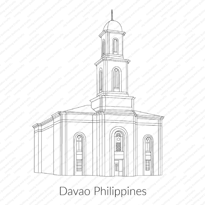 Davao Philippines LDS Temple SVG Filedigital Download Etsy