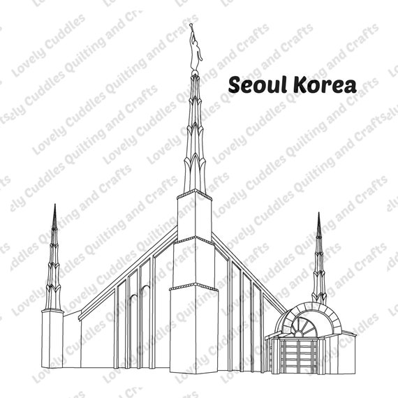 Seoul Korea LDS Temple SVG File-digital Download - Etsy