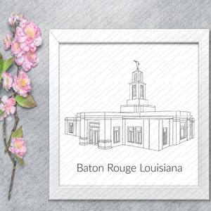 Baton Rouge Louisiana LDS Temple SVG File-Digital Download