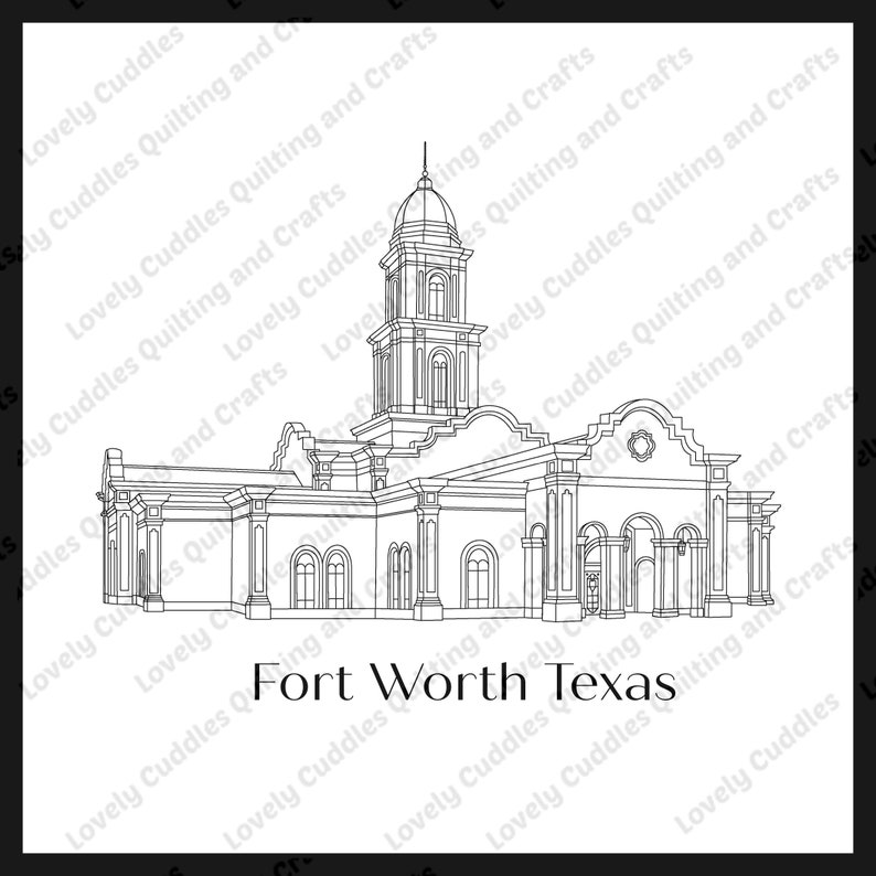Fort Worth Texas LDS Temple SVG File-digital Download - Etsy
