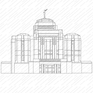 Meridian, Idaho LDS Temple SVG File-Digital Download