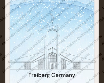 Freiberg Germany  LDS Temple SVG File-Digital Download
