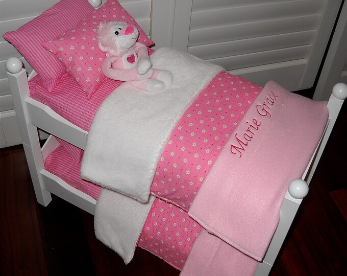 Personalized Pretty in Pink Bunk Bed Bedding Set for Any Etsy