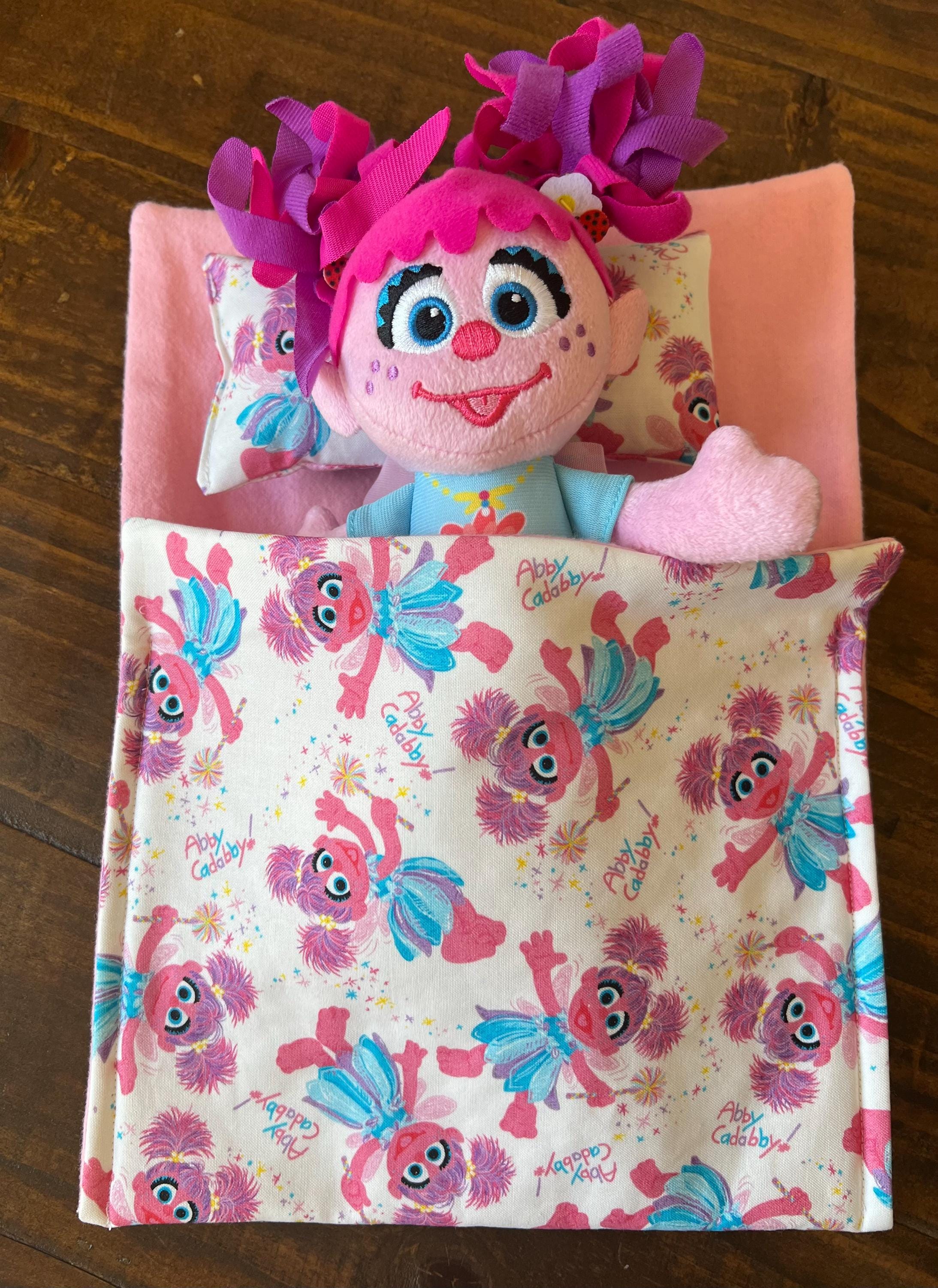 Abby Cadabby Plush Toy With Handmade Sleeping Bag & Pillow Set - Etsy