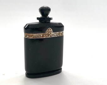 Vintage Caron Nuit De Noel Perfume Bottle France 1920s Art Deco