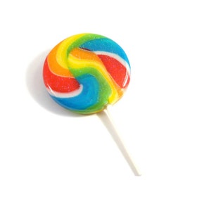 Candy Jewelry: Rainbow Lollipop Pin