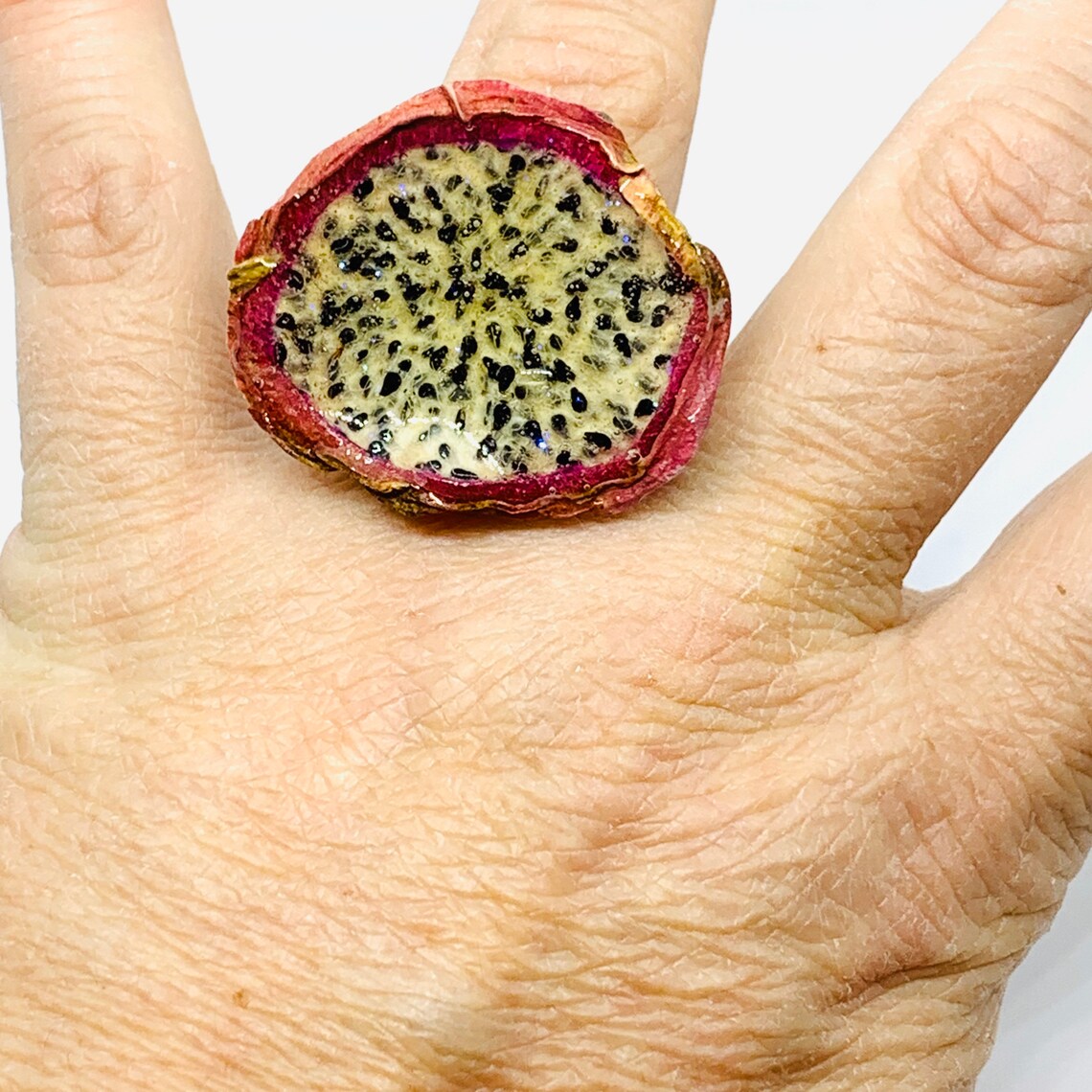 Fruit Jewelry Dragonfruit Ring Real Fruit Jewelry Real Etsy