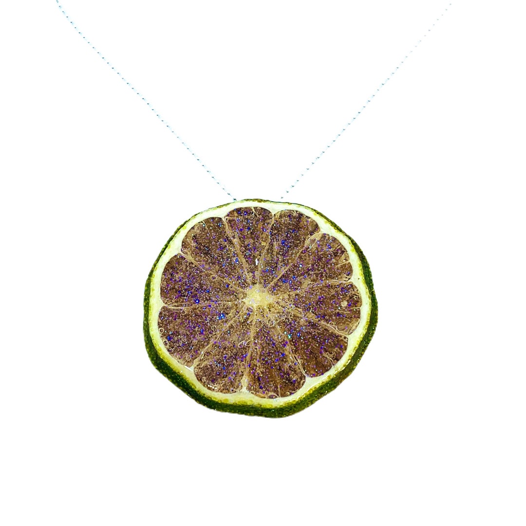 Real Lime Necklace | Fruit Necklace | Real Fruit Jewelry | Interesting ...