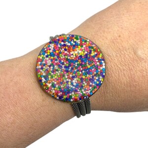 Glitterlimes Sprinkle Bracelet Mermaid Resin Bracelet Colorful Jewelry ...