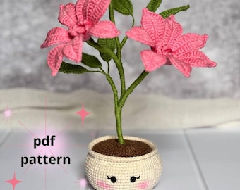 Crochet Flower Pot PDF Pattern: Daisy Amigurumi (UK Terms) (Digital Download
