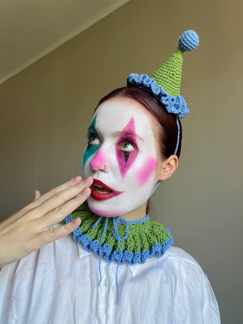 Clown Core: Crochet Jester Hat & Collar Pattern, Clown Costume (PDF ...