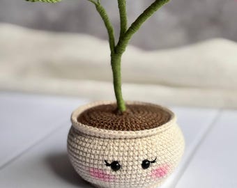 Crochet Flower Pot Pattern PDF: Daisy & Lily (UK Terms)