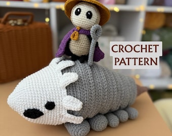 Crochet Pattern Set: Bell Beast & Sherma Hollow knight silksong  (PDF, US Terms)