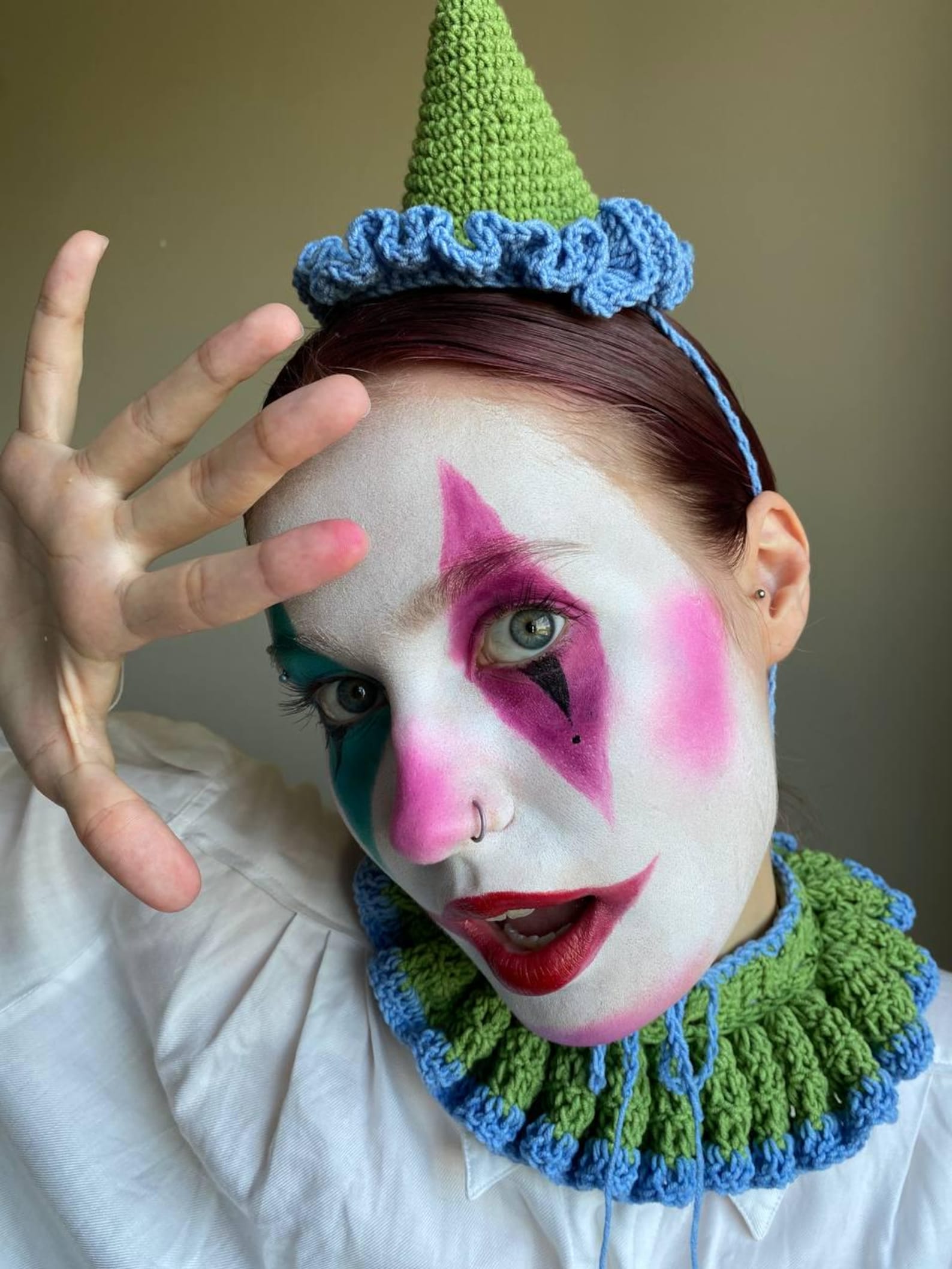 Clown Core: Crochet Jester Hat & Collar Pattern, Clown Costume (PDF ...