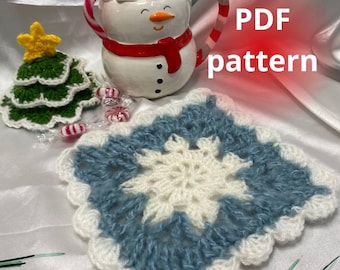 Crochet Snowflake Coaster Pattern: Easy Christmas DIY (US Terms)